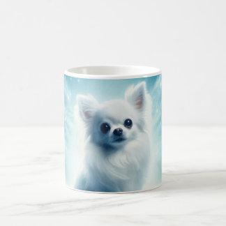 Taza De Café Chihuahua blanca y de larga data