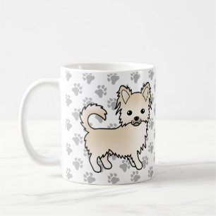 Taza De Café Chihuahua de dibujos animados con abrigo largo de 