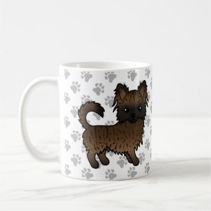 Taza De Café Chihuahua de dibujos animados con patas y abrigo l
