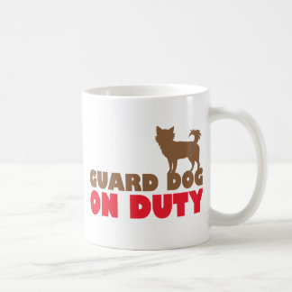 Taza De Café Chihuahua de servicio del perro guardián