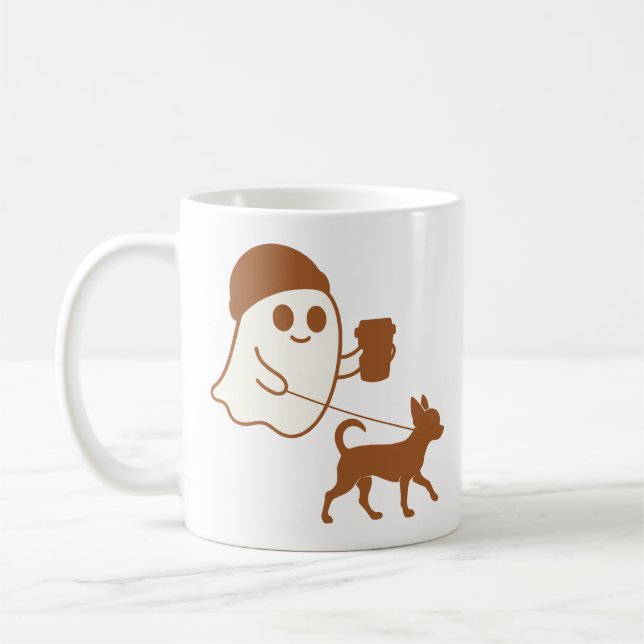 Taza De Café Chihuahua es un fantasma lindo (Izquierda)