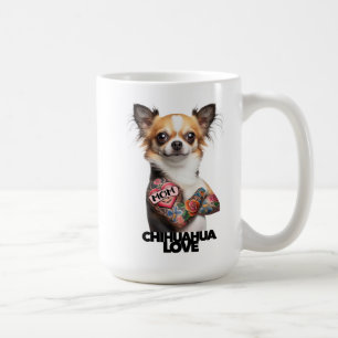 Taza De Café CHIHUAHUA LOVE artista de tatuajes mamá tatu tinta