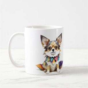 Taza De Café Chihuahua Mascota colorido animal divertido y ador