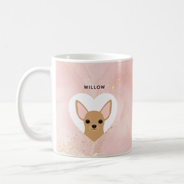 Taza De Café Chihuahua Mugs (Izquierda)