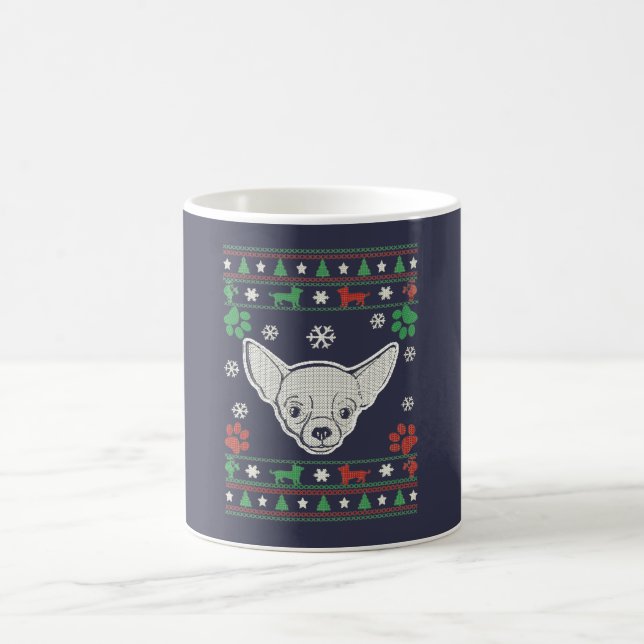 Taza De Café Chihuahua - navidad (Centro)