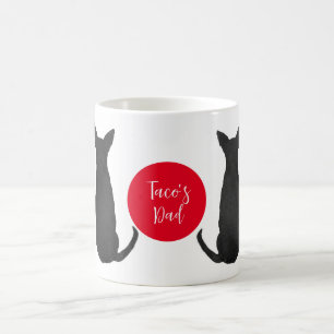 Taza De Café Chihuahua negra para papá
