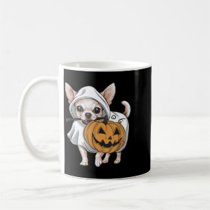 Taza De Café Chihuahua Perro Fantasma Halloween