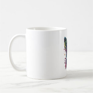 Taza De Café Chihuahua Pintura Abstracta Color Perro Lindo