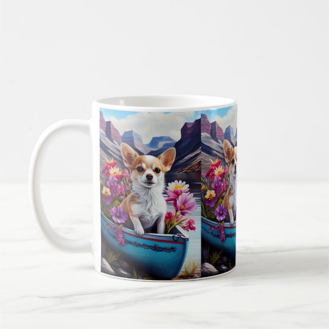 Taza De Café Chihuahua sobre un remo: Una aventura escénica (Izquierda)