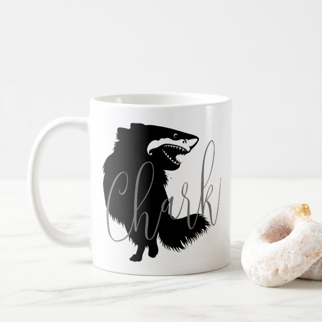 Taza De Café Chihuahua + Tiburón = Cargo (Con donut)
