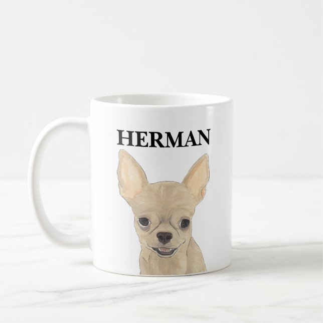 Taza De Café Chihuahua, un poquito de madrugada personalizada (Izquierda)