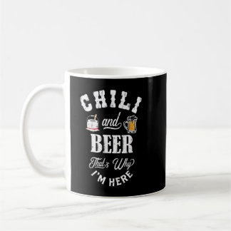 Taza De Café Chili Cookoff Funny Chili And Beer  