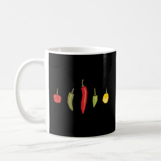 Taza De Café Chili Peppers (Izquierda)
