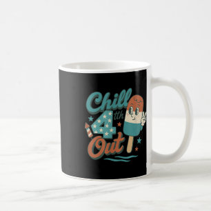 Taza De Café Chill 4 Out - Graciosa Retro 4 De Julio Crema De H
