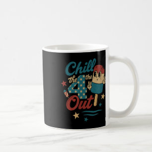 Taza De Café Chill 4 Out - Graciosa Retro 4 De Julio Crema De H