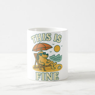 Taza De Café Chill Dog Beach Vibes