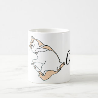Taza De Café Chill Dog Mug - Cute Lazy Line Art