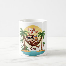 Taza De Café Chill Monkey Tropical Sunset Mug