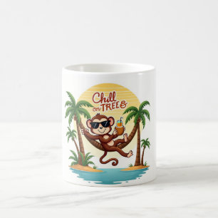 Taza De Café Chill Monkey Tropical Sunset Mug
