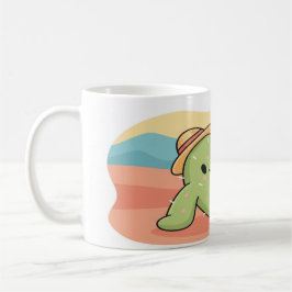 Taza De Café Chill Relaxing Cactus with Hat Mug - Summer Desert