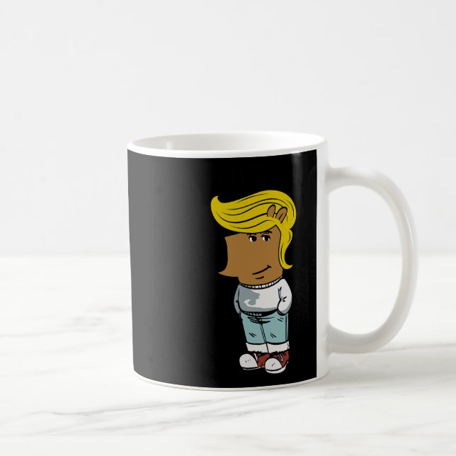 Taza De Café Chill Trump Funny Chill Guy Dog Meme Trump Women (Derecha)