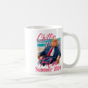 Taza De Café Chillin Como Un Verdadero Trump Con Camisas Divert