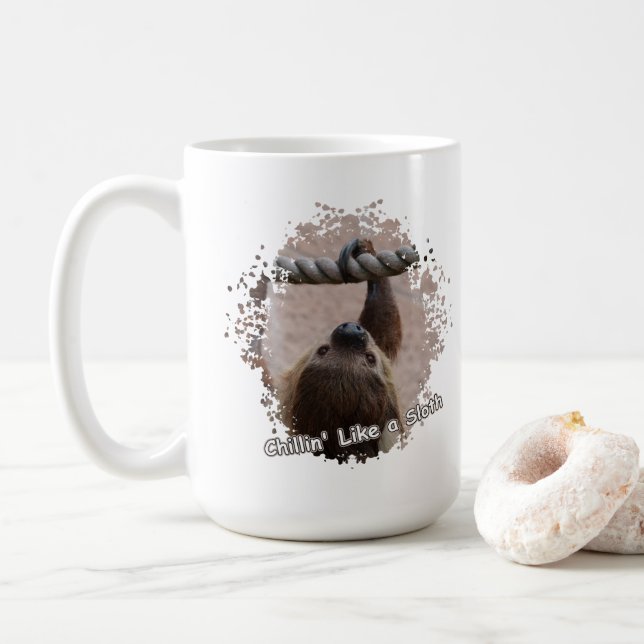 Taza De Café Chillin' como una eslovaca (Con donut)