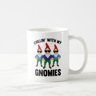 Taza De Café Chillin' Con Mis Gnomías