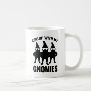 Taza De Café Chillin' Con Mis Gnomías