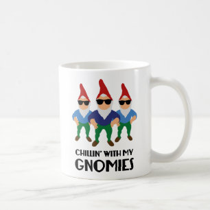 Taza De Café Chillin' Con Mis Gnomías