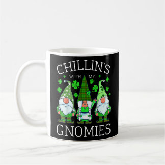 Taza De Café Chillin Con Mis Gnomies Buffalo Plaid St Patrick D