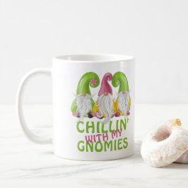 Taza De Café Chillin Con Mis Gnomies Gnome Humor