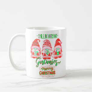 Taza De Café CHILLIN CON MIS navidades graciosos
