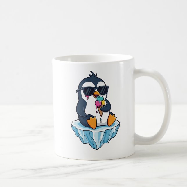 Taza De Café Chillin’ Like a Villain – Cool Penguin Ice Cream (Derecha)