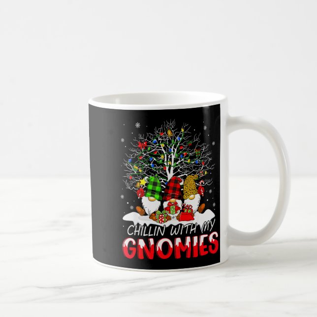 Taza De Café Chillin With My Gnomies Funny Christmas Family Fri (Derecha)