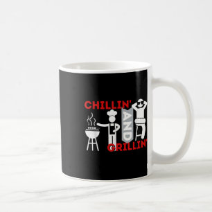 Taza De Café Chillin Y Grillin - Funny Bbq Smoker Barbecue Gr