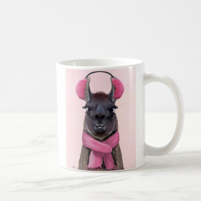 Taza De Café Chilly Llama Pink (Derecha)