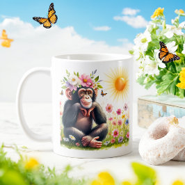 Taza De Café Chimpancé acuático de primavera - Mug infantil