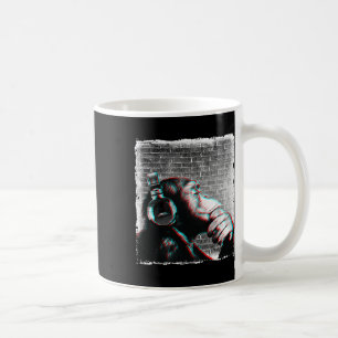 Taza De Café Chimpancé De Mono Con Camisa De Auriculares - Edm 