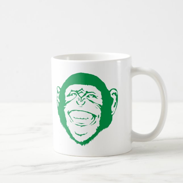 Taza De Café Chimpancé de risa (Derecha)