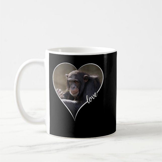 Taza De Café Chimpancés Chimpancés Regalos de Monos (Izquierda)