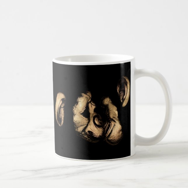 Taza De Café chimpancés de besos (Derecha)