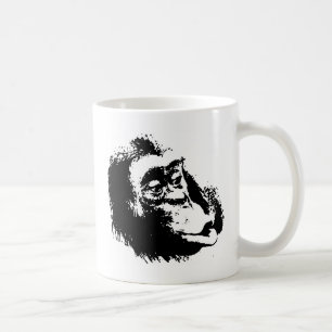 Taza De Café Chimpanzee divertido de Pop Art