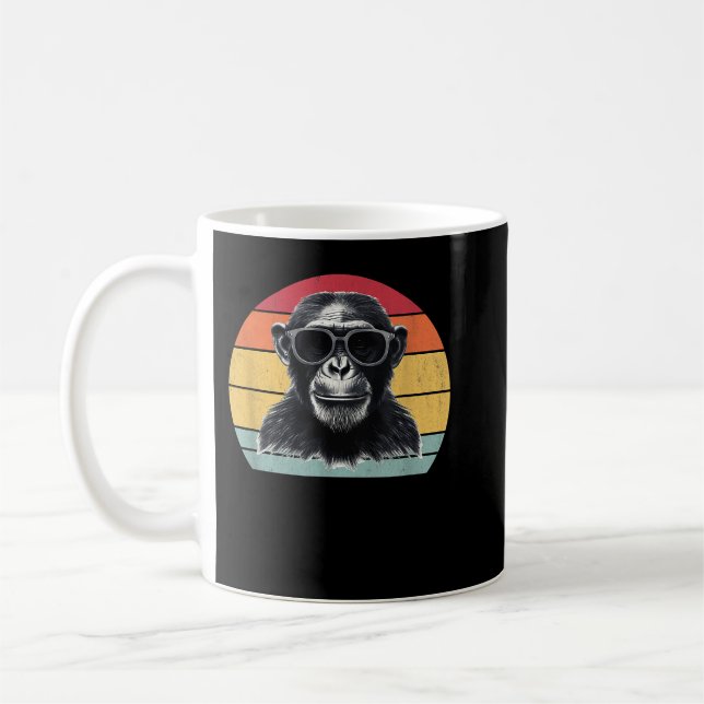 Taza De Café Chimpanzee Monkey Chimpanzee (Izquierda)
