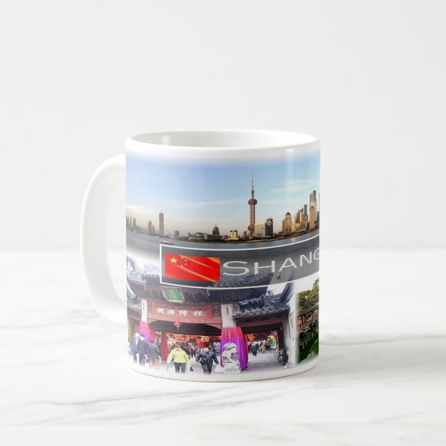 Taza De Café China - Shanghai - (Anverso izquierdo)