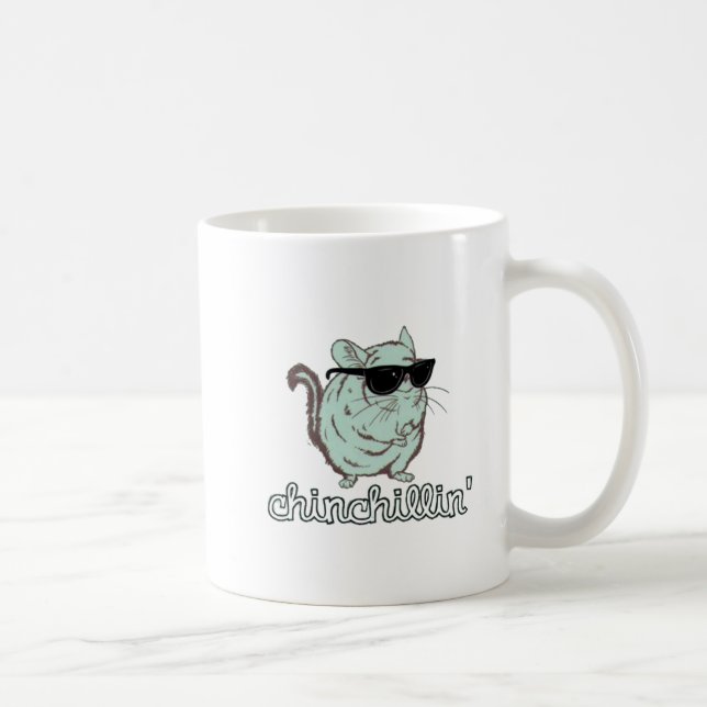 Taza De Café Chinchilla azul de Chinchillin (Derecha)