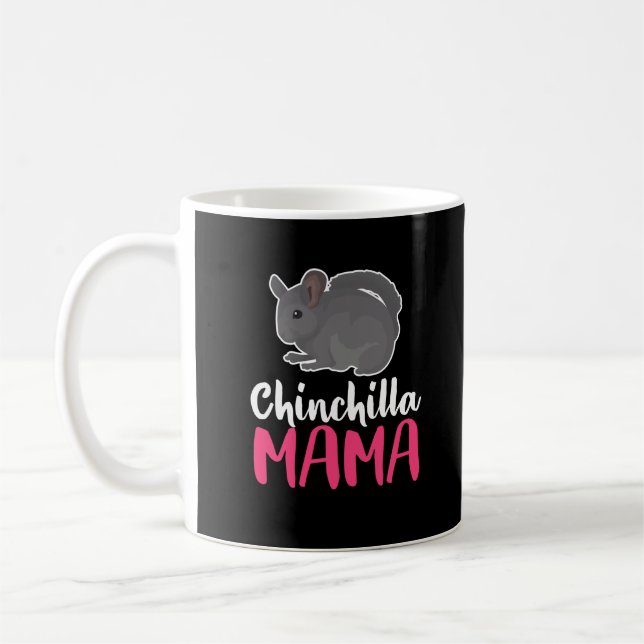Taza De Café Chinchilla Mamá Regalo Dueño (Izquierda)