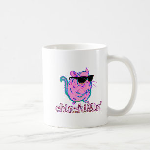 Taza De Café Chinchilla rosada de neón de Chinchillin