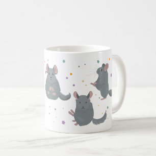 Taza De Café Chinchillas haciendo yoga