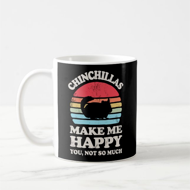 Taza De Café Chinchillas me hacen feliz divertido Chinchilla Re (Izquierda)
